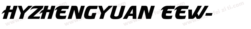 HYZHENGYUAN EEW字体转换
